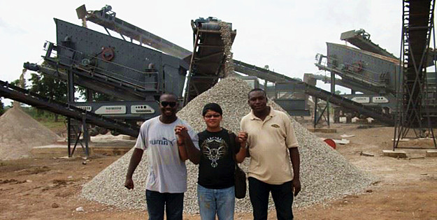Nigeria 80-100 Ton Mobile Crusher Plant