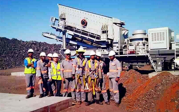 South Africa 200 ton manganese ore mobile mining plant