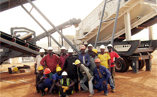 Model of mobile crushing station