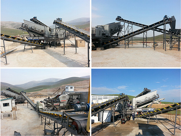 Myanmar 100 ton Mobile crushing plant